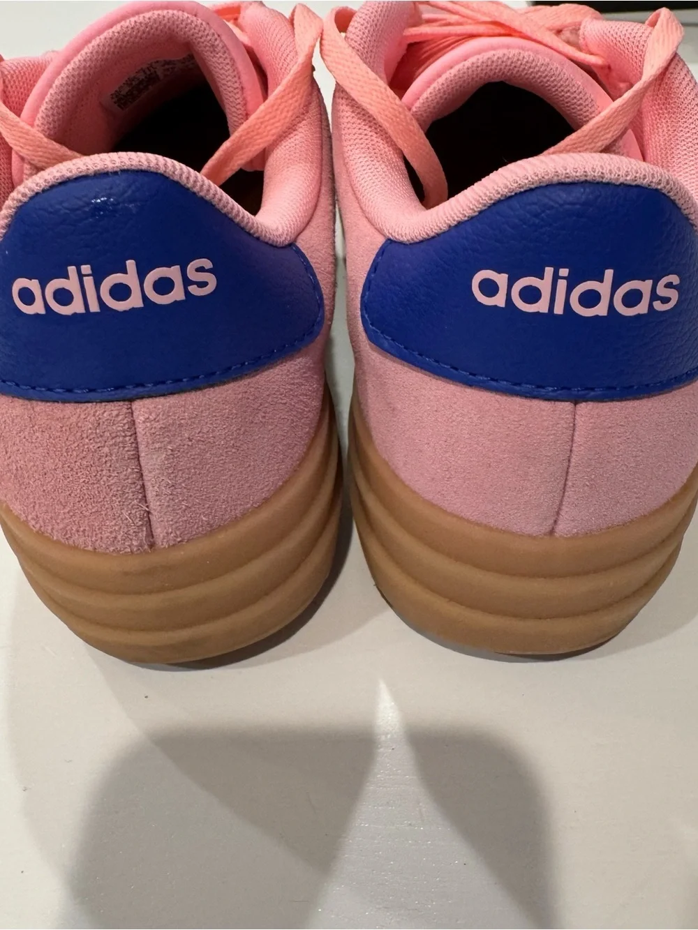 Adidas Women's VL Court Bold Platform Sneaker Pink Lemon Blue Size 5 NIB